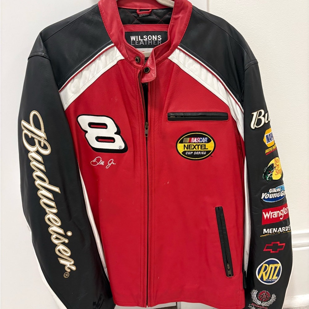 Wilsons Leather Vintage Dale Jr Racing Jacket